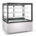 Thumbnail image #1 for USR Brands Marchia MBT60-ST Bakery Display Case, 60"W, Straight Glass, 3 Adjustable Glass Shelves, Self-Contained Refrigeration