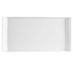 Thumbnail image #1 for CAC China Dynasty DYN-14 Porcelain Rectangular Platter, 13" x 6-1/2" x 3/4", Bone White 1 Dozen