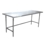 Thumbnail image #1 for Winholt Equipment DTR-2496-14 Stainless Steel Work Table, 96"W x 24"D x 34"H, 14-Gauge 304 Top, Open Cross-Rail Base