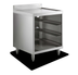 Thumbnail image #5 for Steel Works Stainless SWGRSU-2124-CT Underbar Glass Storage Unit with Drainboard Top