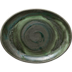 Thumbnail image #1 for Libbey Heart & Soul - Perfect Match 801223141000103 Porcelain Oval Platter, Coupe Rim, 12.1 x 9.41 x 1.1 in, Avocado