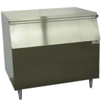 Thumbnail image #1 for MGR Equipment SP-600-SS Ice Bin, 48-1/4"W x 29-1/2"D x 40"H, slope front, lift-up door, approximately 600 lb capacity, stainless steel