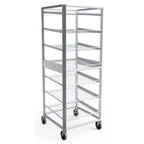 Thumbnail image #1 for Lockwood Manufacturing CR69-7 Mobile #10 Can Storage Rack, 84-Can Capacity, Extruded Aluminum, Gravity-Fed