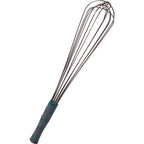 Thumbnail image #1 for AllPoints Foodservice Parts & Supplies 85752 French Whisk, 18-Inch, Stainless Steel, Gray/Aqua Handle