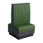 Thumbnail image #1 for ATSMFG ATS AT&S-ADD-KR48-RD GR7 Karender Deuce Booth, single, 30" long x 48" high, Raindrop back, Upholstery and foam fitted over a computer-cut