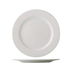 Thumbnail image #1 for CAC China Grand Canyon GDC-22 Porcelain Round Plate, 8-1/4" Diameter, Bone White Case of 3 Dozen