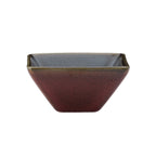 Thumbnail image #1 for 1880 Hospitality Rustic by Oneida® L6753074940 Triangular Porcelain Sauce Dish, 2 oz, 2-3/4", Crimson Two-Tone Glaze Case of 6 Dozen