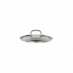 Thumbnail image #1 for Tuxton China Tuxsteel RSZW-086 Round Stainless Steel Pot Lid, 8-3/4-Inch Diameter, Rivetless Handle