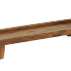 Thumbnail image #1 for Cal-Mil 23602-3-78 Tapered Buffet Riser, 6"W x 20"D x 3.25"H, Walnut