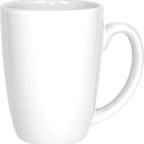 Thumbnail image #1 for International Tableware 8481 China Coffee Mug, 12 oz, Round, With Handle, European White Case of 3 Dozen