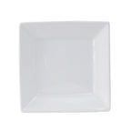 Thumbnail image #1 for Tuxton China Santorini GSP-002 Square Porcelain Plate, 6 in, Wide Rim Case of 2 Dozen