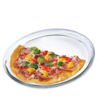 Thumbnail image #1 for Kadra Kitchenware Simax SX-6826 Round Glass Pizza Pan, 12.6 x 0.8 Inch Case of 9