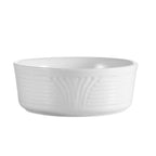 Thumbnail image #1 for CAC China Corona CRO-28 Porcelain Nappy Bowl, 18 oz, 6" Round, Embossed Case of 3 Dozen