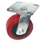 Thumbnail image #1 for GSW USA KP6011 5-Inch Polyurethane Swivel Plate Caster, 600 lb Capacity, No Brake Case of 20