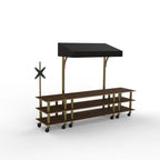 Thumbnail image #1 for Steelite Mogogo, Modular MGCMLA12WBBW Modular Interactive Foodservice Station, Brown, Mixed Materials