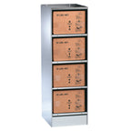 Thumbnail image #1 for Gold Medal Products 2262 Bag-in-Box Popcorn Pre-Heater, 4-Box Capacity, Stainless Steel, 200 W, 120 V