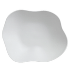 Thumbnail image #1 for Steelite International Delfin, Marisol White 7008DD005 Melamine Salad Serving Bowl, White, Free-Form, 1.5 gal, 16" x 13" x 5"