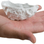 Thumbnail image #2 for JB Prince R914 Ridged Porcelain Oyster Dish, White, 3"L x 2"W x 1"H, 1-1/2 oz.