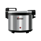 Thumbnail image #1 for CAC China RCWM-100H Commercial Rice Warmer, 100 Cup, Hinged Lid, Silver