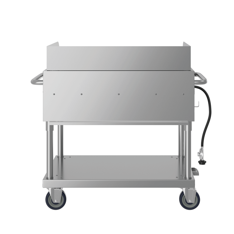 Product image #7 for KoolMore 5-Burner Mobile Propane Outdoor Charbroiler Grill with Griddle Plate and Grates