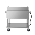 Thumbnail image #7 for Koolmore CGKIT3-36G Mobile 5-Burner Propane Charbroiler with Griddle Plate, Grates, and Stainless Steel Construction