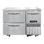 Thumbnail image #2 for Continental Refrigerator RA43N-U-D Undercounter Refrigerated Base, 43" Wide, Stainless Steel Worktop, 2 Drawers & Half-Height Door