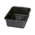 Thumbnail image #1 for TableCraft Products 1537B Black Polyethylene Bus Tub, 21-1/2" x 15-3/4" x 7" Case of 12