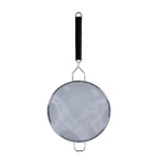 Thumbnail image #1 for Thunder Group SLSTN5410PB 10" Double Medium-Mesh Stainless Steel Strainer with Black Plastic Handle Case of 24
