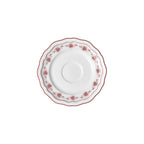 Thumbnail image #1 for Steelite International Folio, Porcelain 62535FP821 Round Porcelain Saucer, 6.5 in, Adelina Giselle Maroon Case of 2 Dozen