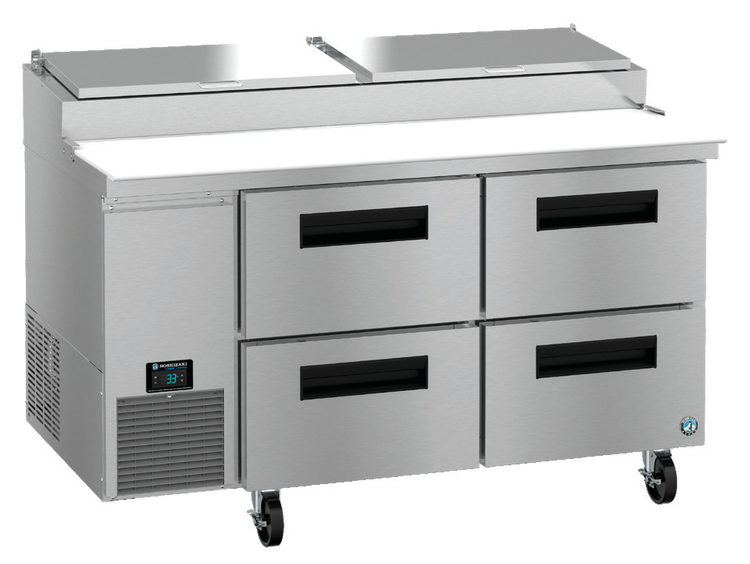 Product image #5 for Hoshizaki Steelheart 60-Inch Two-Section Pizza Prep Table with Drawers and Self-Contained Refrigeration