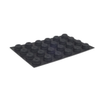 Thumbnail image #1 for JB Prince Pavoni M621 G 24-Cavity Silicone Mini Kugelhopf Mold, 2-3/4 in Diameter, Black
