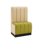Thumbnail image #1 for ATSMFG ATS AT&S-ASD-R42-6CH GR5/COM Single Upholstered Restaurant Booth, 30"W x 23"D x 42"H, 6-Channel Back and Seat
