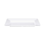 Thumbnail image #2 for G.E.T. Stratus - EGS B815RC-W . . Rectangular Melamine Plate, White, Wide Rim, 15" x 8" Case of 3