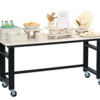 Thumbnail image #1 for Cal-Mil Vista 28619-72-141 Table, 72" x 28" x 35"H, HDPE, Coastal, Indoor/Outdoor