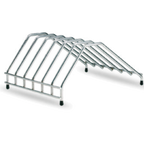 Thumbnail image #1 for Matfer Bourgeat 139002 Stainless Steel Cutting Board Drainage Rack, 6 Slots, 16 x 9 x 6 in