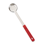 Thumbnail image #1 for Browne USA Foodservice 5757421 Perforated Food Portioner, 2 oz, 10-4/5 in, Stainless Steel, Red Polypropylene Handle