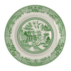 Thumbnail image #1 for Steelite International HL Ivory HL25363895 Rolled Edge Rim Soup Bowl, 12.75 oz, 9", China, Willow Green Case of 2 Dozen