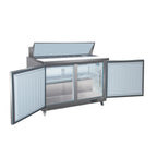 Thumbnail image #2 for Valpro Commercial Refrigeration VP Series VP48S-HC Sandwich/Salad Prep Table Refrigerator, 2-Section, 48"W, 12-Pan Top