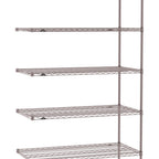 Thumbnail image #1 for Metro Super Erecta SE-1824K4-74-A5 Add-On Wire Shelving Unit, 24"W x 18"D x 74"H, 800 lb. capacity per shelf, 2000 lb. capacity per unit, 1" shelf