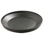 Thumbnail image #1 for Dinex Heritage DX107703 Insulated Base for 9-Inch Heated Plate, Double-Wall Plastic, 9-1/2-Inch Diameter, Onyx