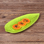 Thumbnail image #2 for G.E.T. The Naturals - EGS M1465PL-DG . . Leaf-Shaped Melamine Platter, 14 x 6.5-Inch, Design Green Case of 6