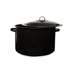 Thumbnail image #1 for Kadra Kitchenware Millvado MGS-21-QT 21 qt Granite Stock Pot with Lid Case of 2