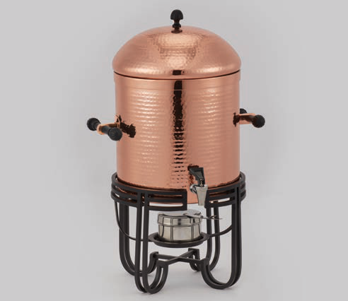 Product image #2 for Mesa 13 Qt Copper Hammered Round Coffee Urn