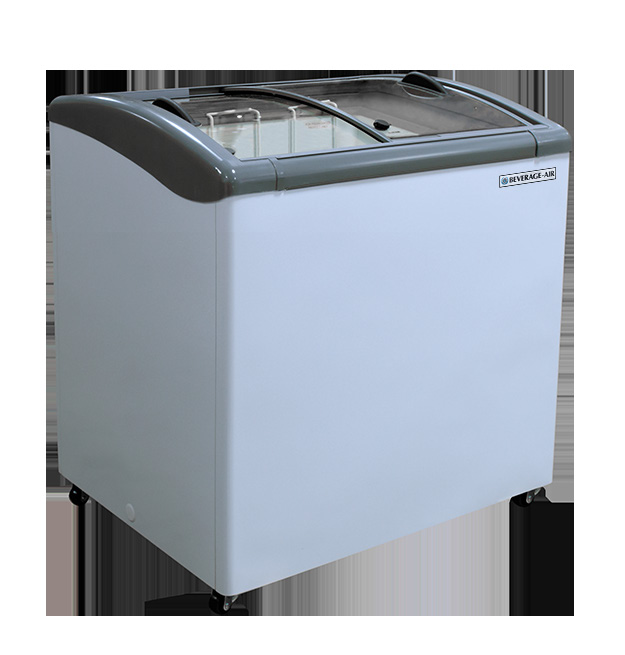 Product image #5 for Beverage-Air NC34HC-1-W 33 7/8-Inch Slant Top Novelty Case Freezer with Glass Lids