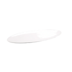 Thumbnail image #1 for Korin Inc Fusion PLL-A2986 Porcelain Oval Plate, 16 x 5-1/2 x 1 in, White