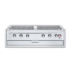 Thumbnail image #1 for Crown Verity Built-in IBI482RD-GO 48" Dual-Dome Outdoor Charbroiler, Grill Only, 6 Burners, Stainless Steel