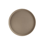 Thumbnail image #1 for CAC China FGTR-16BN 16-Inch Round Non-Slip Fiberglass Tray, Brown Case of 12