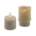 Thumbnail image #1 for Hollowick/Steelite Flameless Lighting SSPL-I Silicone Flameless Candle Sleeve, Ivory, 1-1/2" Dia. x 2-5/8"H, for Evolution & Platinum