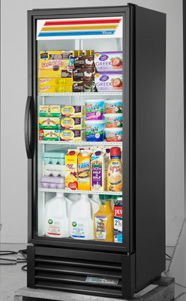 Product image #8 for True Single-Section Glass Door Merchandiser Refrigerator with Low-E Hinged Door