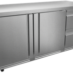 Thumbnail image #1 for Asber Premium AUTR 72 D2 P Undercounter Refrigerator, 2 Drawers, 72.5"W, Stainless Steel Exterior, 25.4 cu. ft.